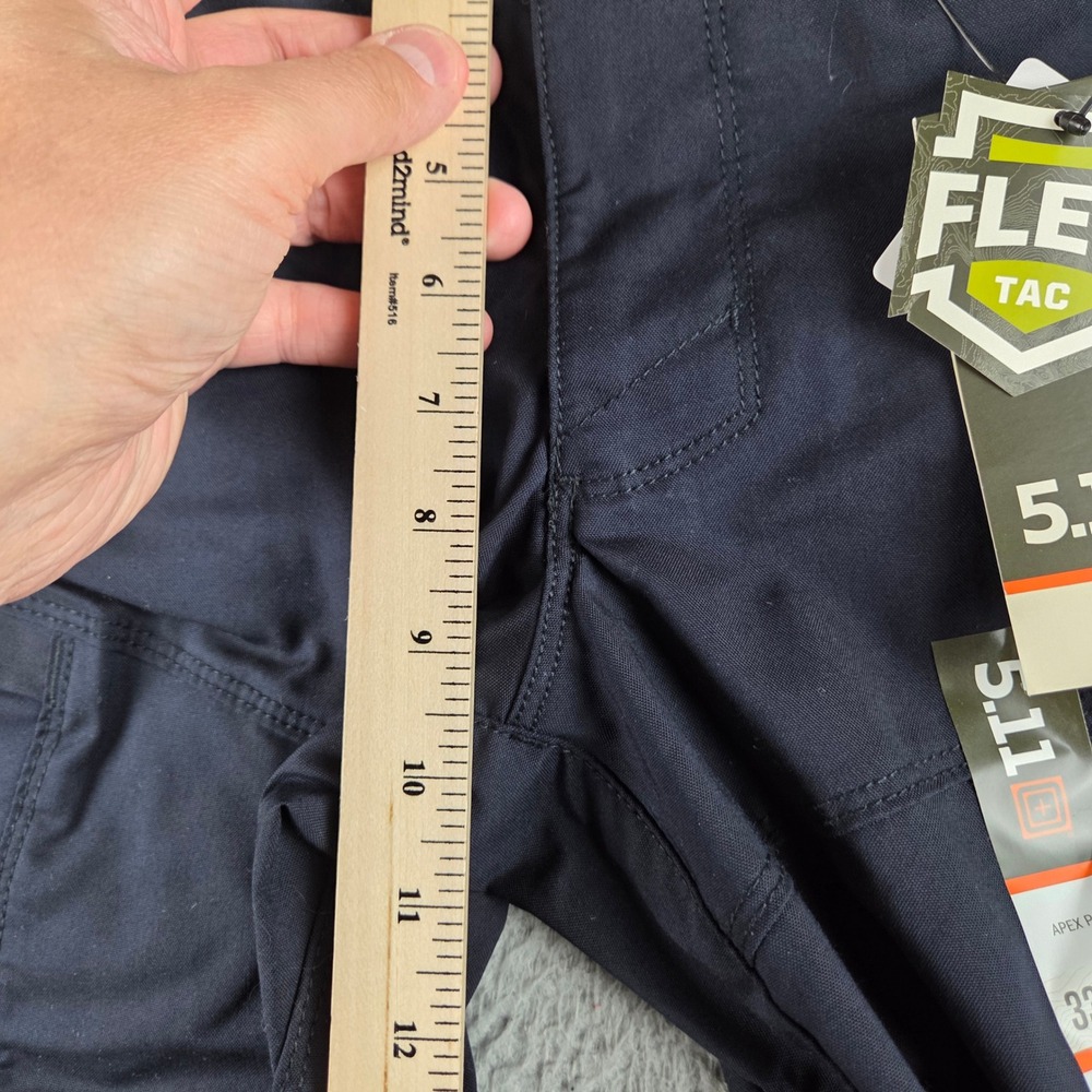 5.11 Tactical Apex Pant Men 33x34 Dark Navy Flex-Tac Straight Fit 74434 - Picture 5 of 14